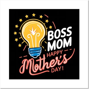 Boss Mom Happy mother's day | Mother's day | Mom lover gifts Posters and Art